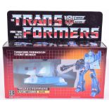 Boxed Hasbro G1 Transformers Autobot Courier ‘Blurr’ 1986 issue, transforms from race car to robot