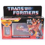 Boxed Hasbro G1 Transformers Targetmaster ‘Hot Rod’ 1986 issue, transforms from futuristic car to