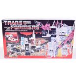 Boxed Hasbro G1 Transformers Autobot Battle Station ‘Metroplex’ 1985 issue, transforms from robot to