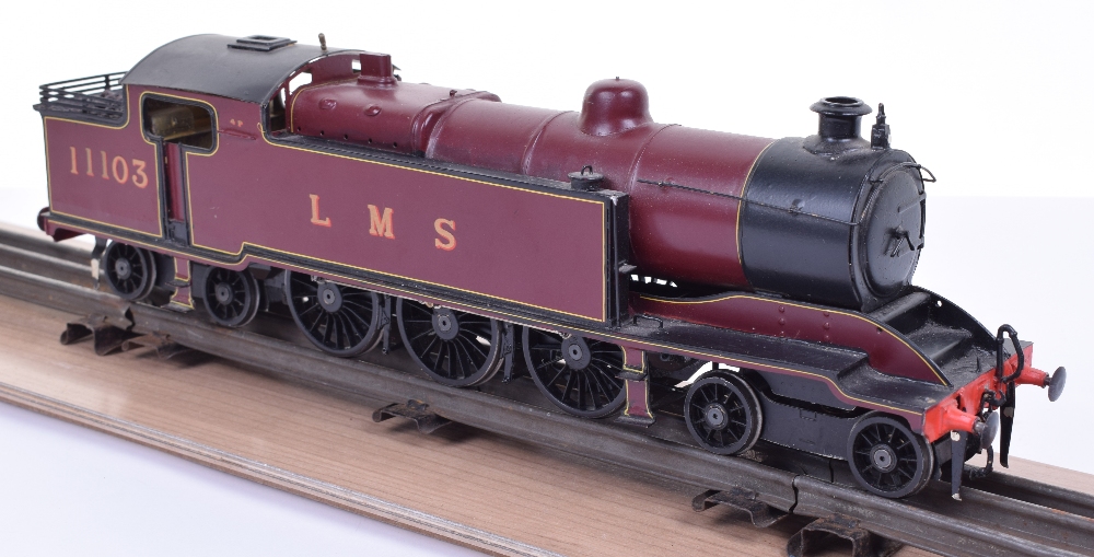 Gladiator kit built 0 gauge 4-6-4 LMS tank engine, brass two-rail electric locomotive No.11103 - Image 3 of 3