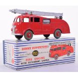 Dinky boxed 955 Fire engine with extending ladder, red, box with inner packing, good to excellent,