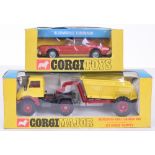 Corgi Major Toys 1145 Mercedes-Benz Unimog & Goose Dumper,yellow/red body, in near mint condition,