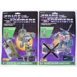 Two Original Carded Hasbro G1 Transformers, C1 Combaticon ‘Brawl’ Tank and C4 Combaticon ‘Vortex’