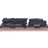 Lionel (post-war) 2055 4-6-4 Hudson type locomotive and tender, Lionel Lines bogie tender, overall