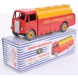 Dinky Toys 991 A.E.C. Tanker ‘Shell Chemicals Limited’ red/yellow body, in very good condition, a