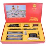 Tri-ang boxed RDX Tank engine Goods set, set with R.59 2-6-2 BR tank engine, part of rear buffer