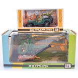 Britains 9786 US Jeep and 9761 Hughes 300C US Army Helicopter both in good to excellent boxed