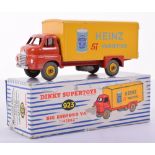 Dinky boxed 923 Big Bedford Heinz van, red cab and chassis, yellow back and Heinz 57 varieties and