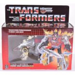 Scarce Boxed Hasbro G1 Transformers Dinbot Desert Warrior ‘Snarl’ 1984 issue, transforms from