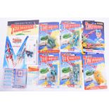 Matchbox Thunderbirds carded figures and vehicles, 1992, Scott Tracy, Virgil Tracy, Brains,