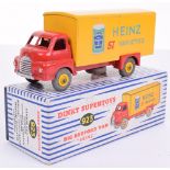 Dinky Toys 923 Big Bedford Van ‘Heinz’ 57 Varieties, Baked Beans, red cab/chassis, yellow back, with