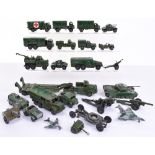 Quantity of Unboxed Dinky Toys Military Vehicles, including:622 Ten Ton Foden Army Wagon, 621