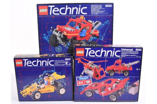 nød pedicab Indbildsk Three Original Vintage Lego Technic Sets: 8064 Universal motor set, 8840  Rally Shock & Roll Race