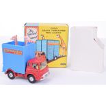Corgi Toys 503 Chipperfields Circus Giraffe Transporter, Bedford Tk Transporter, red/blue, spun
