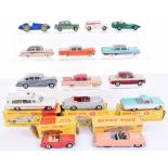 Quantity of Dinky Toys, Boxed 112 Austin Healey Sprite (box poor) 131 Cadillac Tourer-spun wheels (