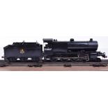 0 gauge kit/scratch built locomotives, three-rail electric 2-8-0 7f BR locomotive and tender No