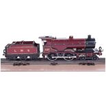 Hornby Series No.2 Special 4-4-0 LMS 1185 Compound locomotive and tender, converted to electric,