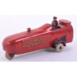 Dinky (pre-war) 60y Thompson Aircraft Tender, red with Shell Aviation Service to sides, white