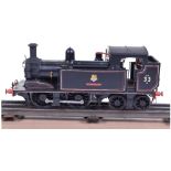 0 gauge ‘Loco Shop’ kit built 0-4-4 BR Tank engine No.33 Bembridge, two-rail electric, well detailed