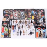 Selection of Vintage Star Wars Action Figures, consisting of Teebo (headdress, bag & club),