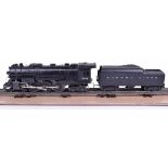 Lionel (post-war) 2046 4-6-4 Hudson type locomotive and tender, locomotive in National posting