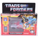 Boxed Hasbro G1 Transformers Headmaster Autobot ‘Siren’ 1987 issue, transforms from fire chief to