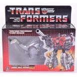 Scarce Boxed Hasbro G1 Transformers Dinbot Jungle Warrior ‘Sludge’ 1984 issue, transforms from