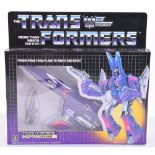 Boxed Hasbro G1 Transformers Deception ‘Cyclonus’ 1986 issue, transforms from plane to robot and