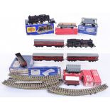 Small Quantity of 3-Rail Hornby Dublo, Boxed 3217 0-6-2 Tank Locomotive B.R. SD6 goods Van M.R. 3728