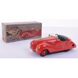 Schuco (pre-war) boxed 2002 Akustico, red with green seats, boxed with instructions, good condition,