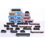 Five 00 gauge kit/scratch built locomotives, Airfix, Lima and other boxed wagons and more, metal 2-