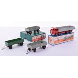 Dinky boxed 501 Foden Diesel 8-wheel wagon, 1st type red cab and chassis, silver flash and grey