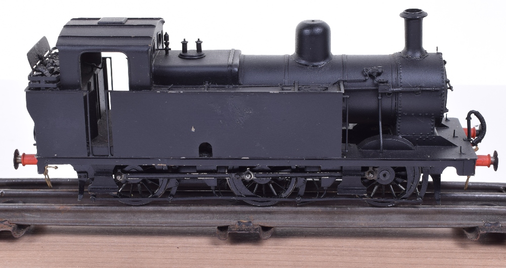 Scratch/kit built two 0 gauge 0-6-0 tank engines, two-rail electric, brass LMS tank engine No.7209 - Image 5 of 6