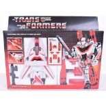 Boxed Hasbro G1 Transformers Autobot Air Guardian Jetfire,1984 issue, transforms from super jet to