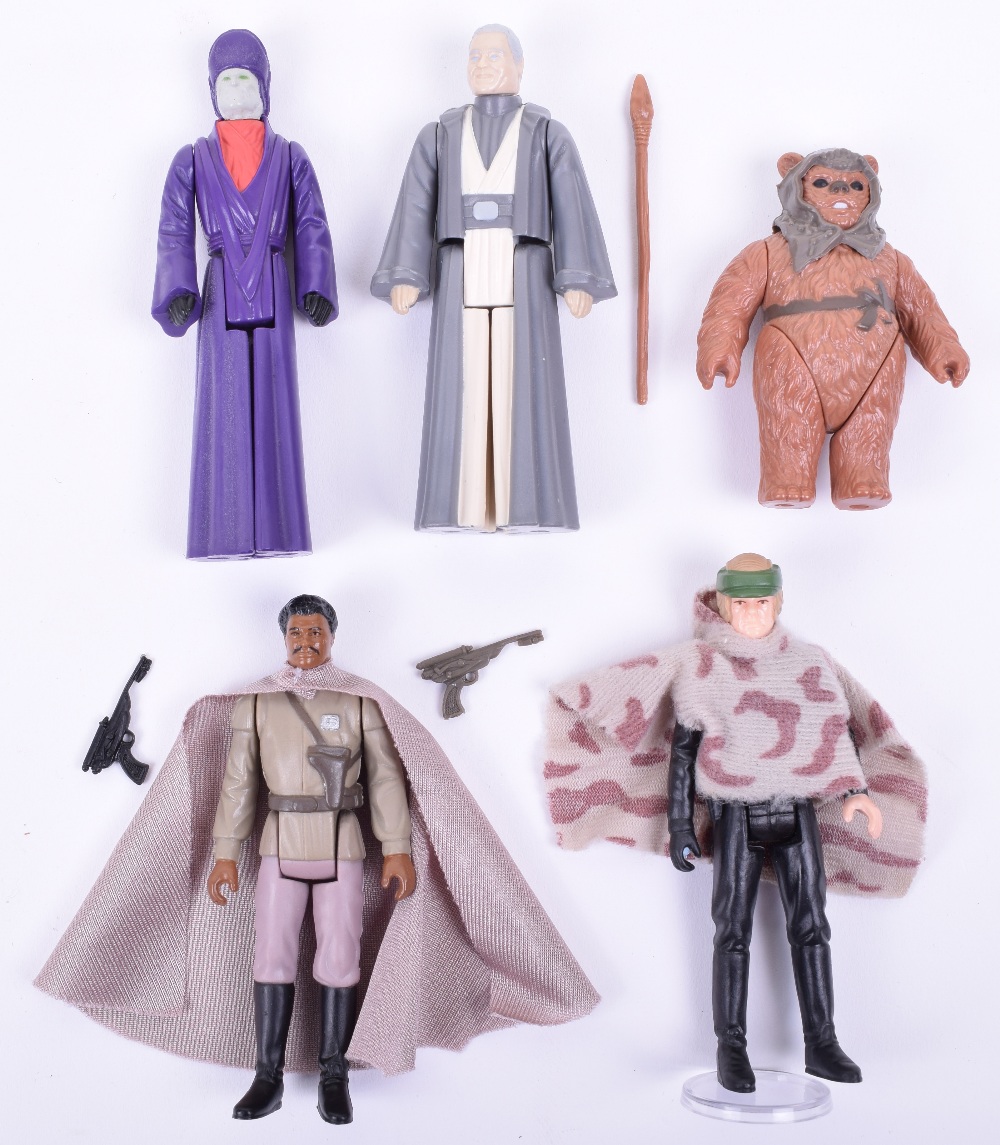 Five Vintage Star Wars Last 17 Loose Complete Action Figures, consisting of Lando Calrissian General