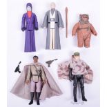 Five Vintage Star Wars Last 17 Loose Complete Action Figures, consisting of Lando Calrissian General