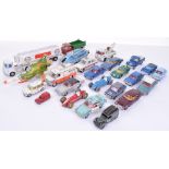 Quantity Of Playworn Dinky Toys, including,104 SPV, 169 Ford 2000E Corsair,174 Ford Mercury Couger,