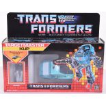 Boxed Hasbro G1 Transformers Targetmaster ‘KUP’ 1986 issue, transforms from futuristic truck to