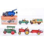 Boxed Dinky Toys 25x Commer Breakdown Lorry, dark grey cab, Royal blue back, white logo, red wheel