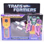 Boxed Hasbro G1 Transformers Headmaster ‘Skullcruncher’ 1986 issue, transforms from aligator to