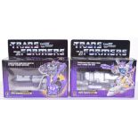 Two Boxed Hasbro G1 Transformers Triple Changers,1985 issue, Astrotrain, transforms from space