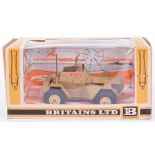 Britains 9784 Boxed 8th Army Scout Car,diecast model, with two plastic figures, in mint condition,