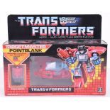 Boxed Hasbro G1 Transformers Targetmaster ‘Pointblank’ 1986 issue, transforms from race car to robot