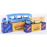 Matchbox Major Pack No 2 Bedford Articulated Truck ‘Walls Ice Cream’ pale blue cab, cream trailer,