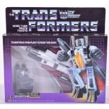 Boxed Hasbro G1 Transformers Deception ‘Ramjet’ 1985 issue, transforms from plane to robot and