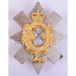 Post 1953 The Black Watch (Royal Highlanders) Officers Glengarry Badge