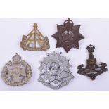 5x Broached Regimental Badges