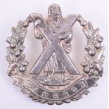 Cameron Highlanders Officers Glengarry Badge