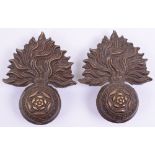 Royal Fusiliers Officers Collar Badges