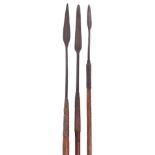 Three African Tribal Spears